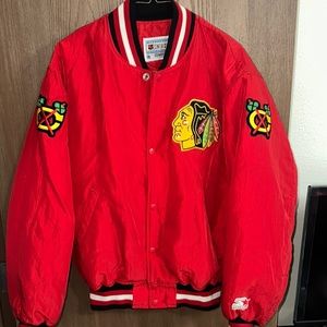 retro starter Chicago blackhawks jacket/windbreaker. Very good condition